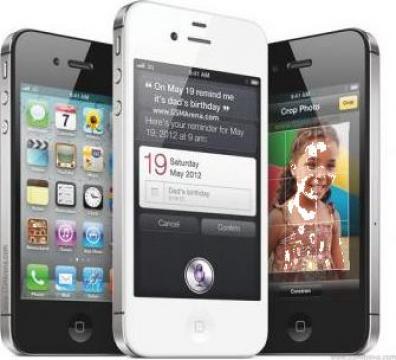 Telefon mobil Iphone 4S 16gb negru codat Vodafone Ro sigilat