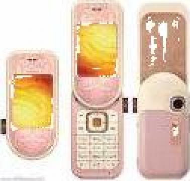 Telefon mobil Nokia 7373 pink, brown, black
