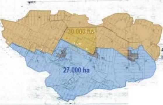 Teren agricol 57000 ha Valea Dunarii, Bistrita