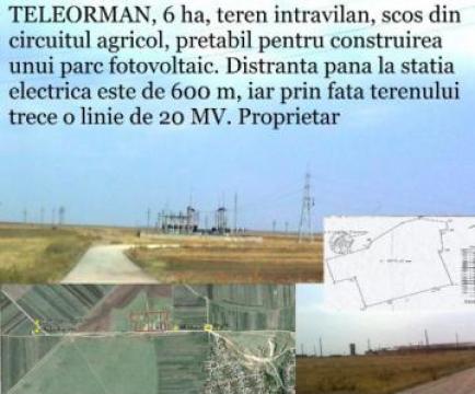 Teren intravilan pretabil parc fotovoltaic Segarcea, Dolj