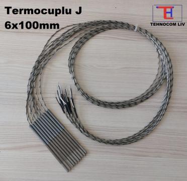 Termocuple J (Fe-Ct) fara baioneta D6XL100mm