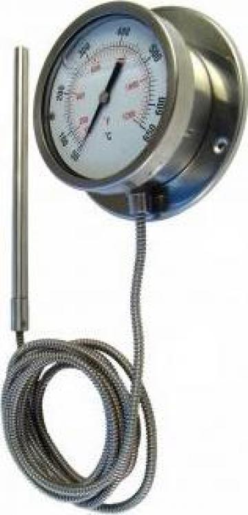 Termometre manometrice inox cu capilar