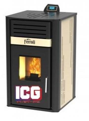 Termosemineu pe peleti Ferroli Mirano Pellet N 24 kW