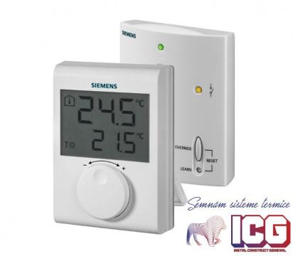 Termostat de ambinent wireless Siemens RDH100RF