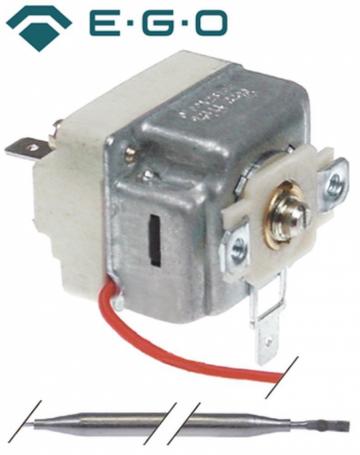 Termostat reglabil 19-90C, 1CO, 16A, bulb 6mmx129mm