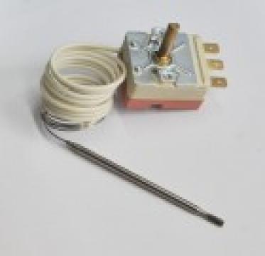 Termostat reglabil 50-230*C, 1NO, bulb 3x115mm
