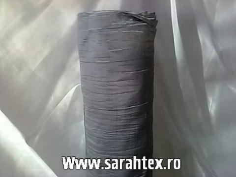 Tesatura tafta creponata 280 gri inchis