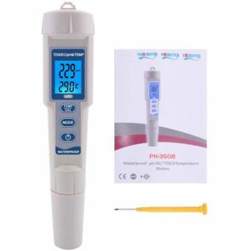 Tester profesional calitate apa PH/TDS/EC/Temp 4 in 1