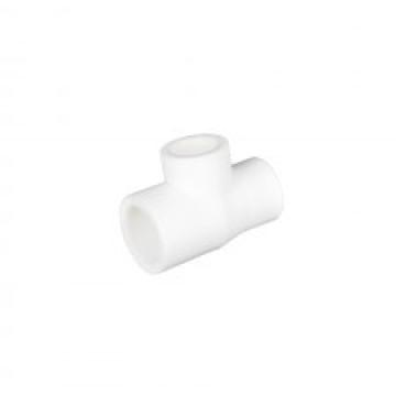 Teu redus PPR alb, 75x32x75mm