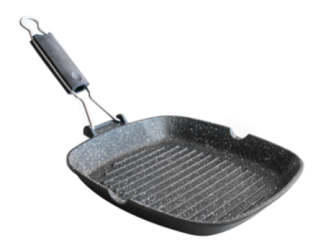 Tigaie grill Antik ARS 28x28xh4cm, aluminiu