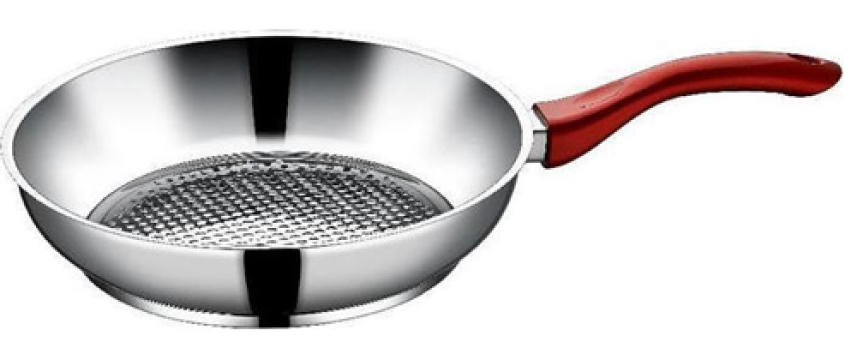Tigaie inox 28x8cm cu maner rosu MN0189282
