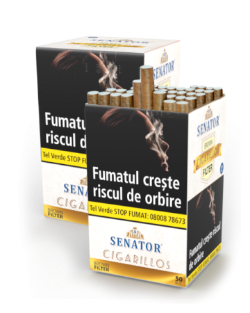 Tigari de foi - Senator Filter Cigarillos Brown (50)