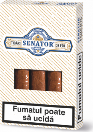 Tigari de foi - Senator White 47,5g (5)