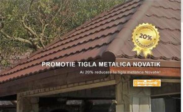 Tigla metalica Novatik in panouri mici