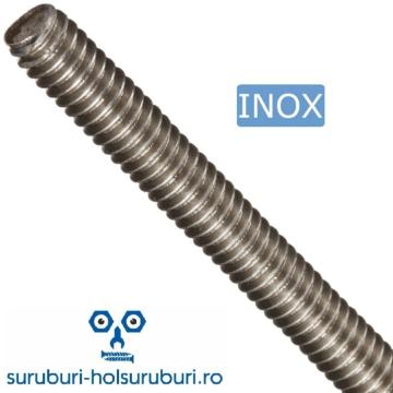 Tija filetata inox M6 x 1 metru