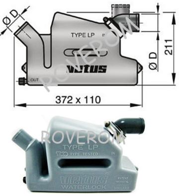 Toba esapament Vetus Waterlock LP45R, 45mm, 4.25 litri