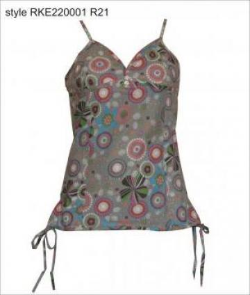 Top femei, material cu imprimeu floral