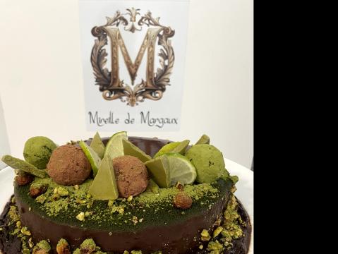 Tort menta, ciocolata si matcha Rasfat Vegan