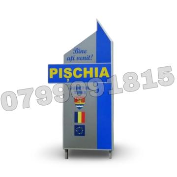 Totem intrare / iesire localitate din inox TOT03