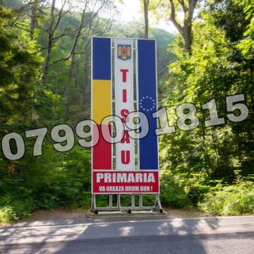 Totem intrare / iesire localitate din inox TOT05