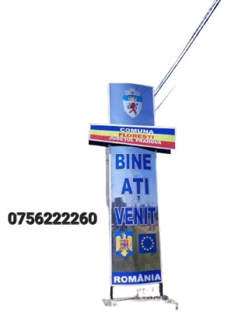 Totem intrare / iesire localitate din inox