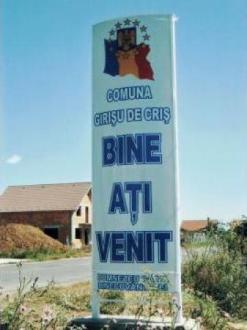 Totem intrare iesire localitate