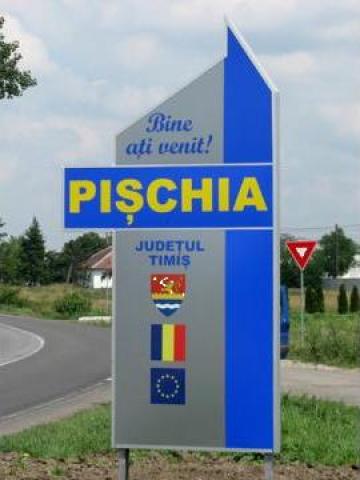 Totem intrare in localitate OPP9