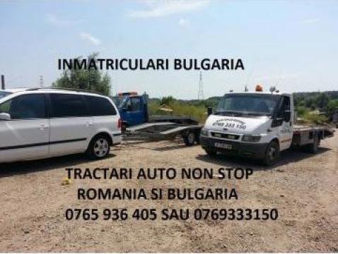 Tractari auto non stop Bulgaria, platforma 8 m