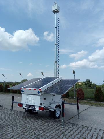 Trailer auto, solar pentru supraveghere video