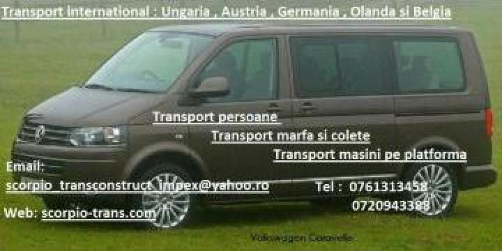 Transport colete, marfa, persoane Romania Germania Austria