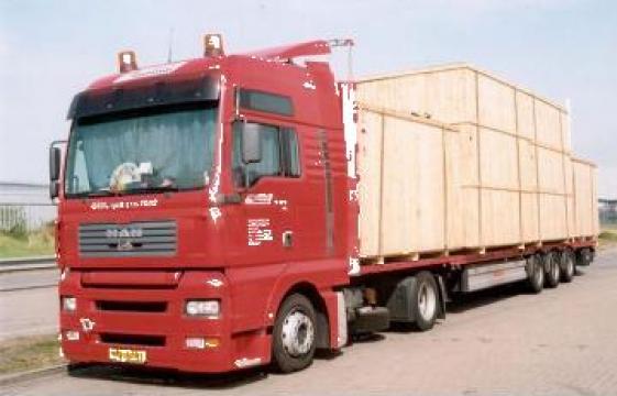 Transport marfa camioane fara prelata