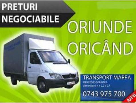 Transport marfa cu Mercedes Sprinter