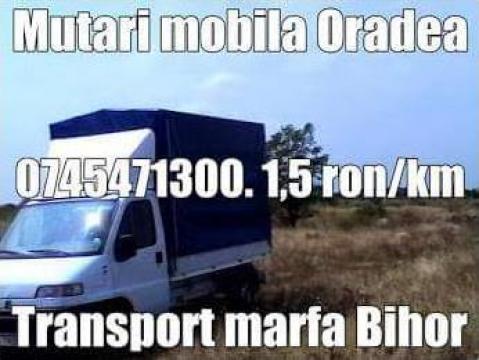 Transport mobila, marfa, mutari Oradea