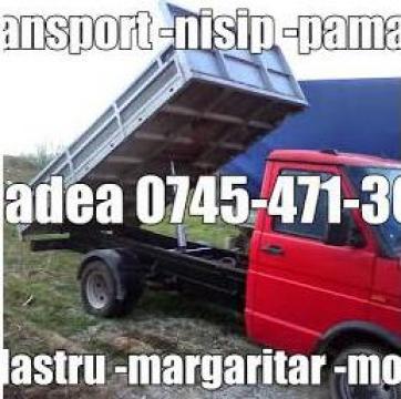 Transport nisip, pietris, balast, moloz Oradea