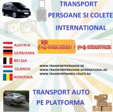 Transport persoane Germania - Bucuresti, Romania