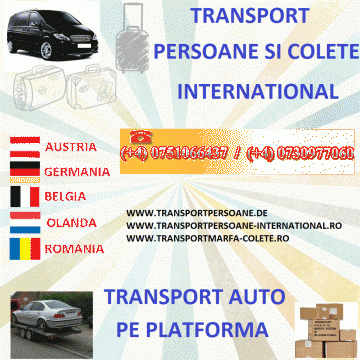 Transport persoane Germania  - Sibiu, Romania