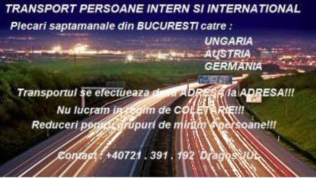 Transport persoane Romania - Austria - Germania