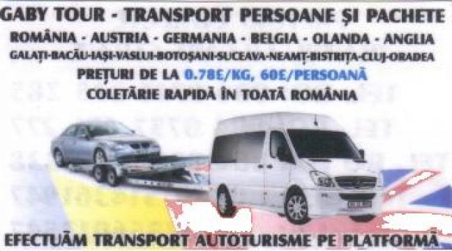 Transport persoane, colete si autoturisme in Anglia