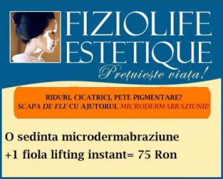 Tratament cosmetica faciala microdermabraziune