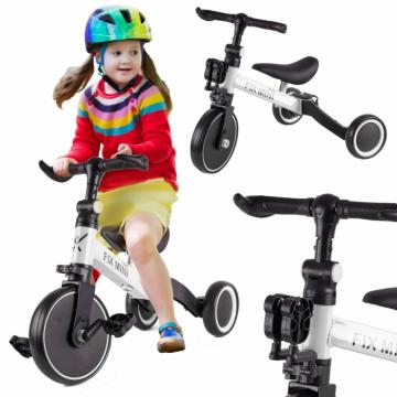 Tricicleta Trike Fix Mini, 3 in 1 adaptabila, culoare alba