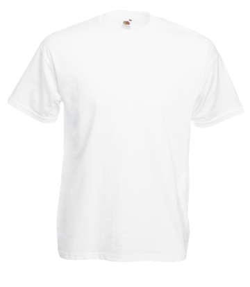 Tricou Fruit Of The Loom Valueweight alb marimea XXL