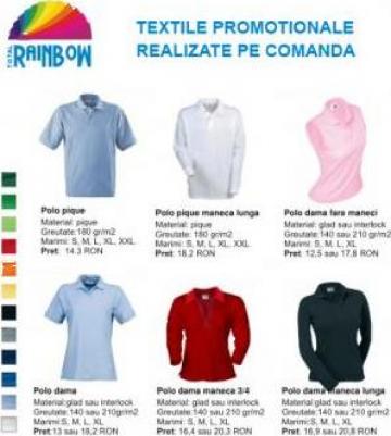 Tricou Polo bumbac maneca lunga - maneca scurta