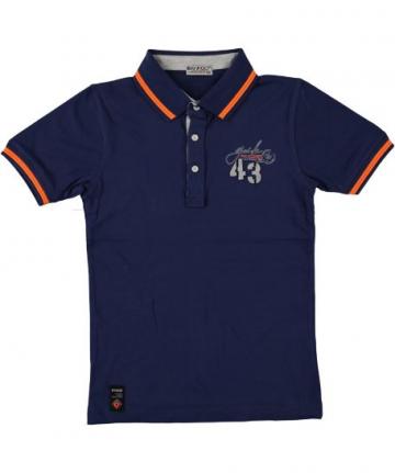 Tricou baieti Polo, Boy Figo, bleumarin, bumbac