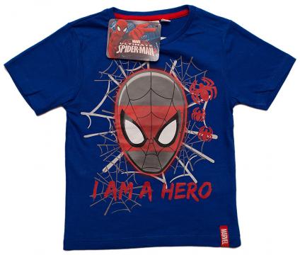 Tricou baieti, Spiderman, bumbac, albastru