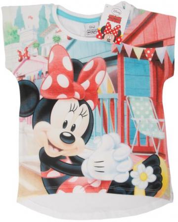 Tricou bumbac, fete, Minnie Summer, Disney, multicolor