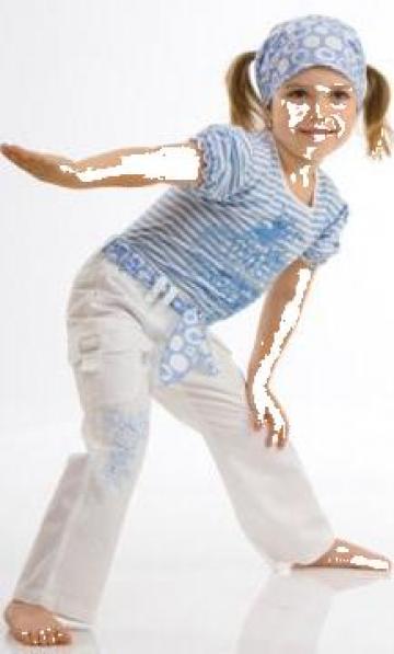 Tricou fetite albastru Angela
