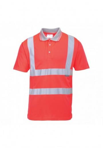 Tricou polo Hi-Vis cu maneci scurte