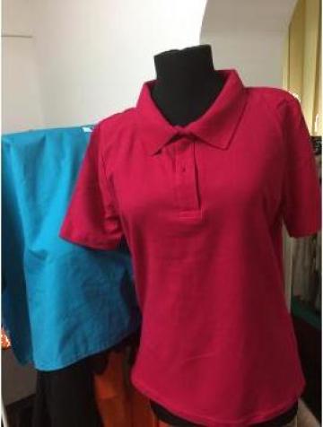 Tricou polo roz