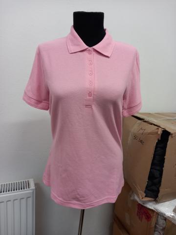 Tricou polo roz