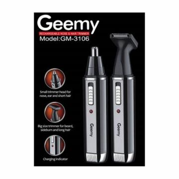 Trimmer nas si urechi 2in1 cu acumulator Geemy GM-3106